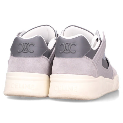 CELINE CT-09 Lace-Up Low Sneakers Gray Size 9.5