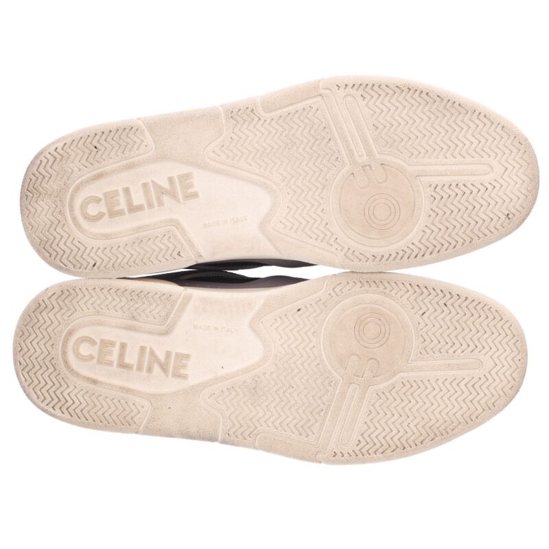 CELINE CT-09 Lace-Up Low Sneakers Gray Size 9.5
