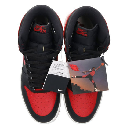 NIKE Air Jordan 1 High 85 Bred Black Red Size 10