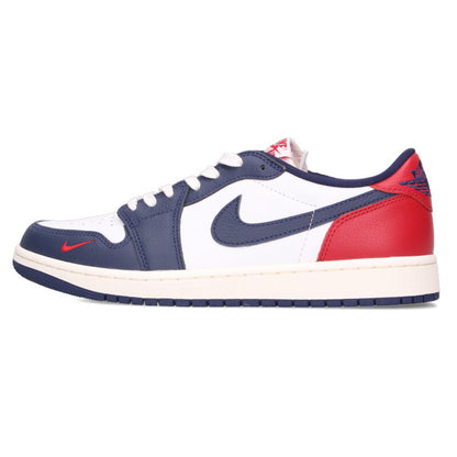 NIKE Air Jordan 1 Retro Low OG White Navy Red Size 10