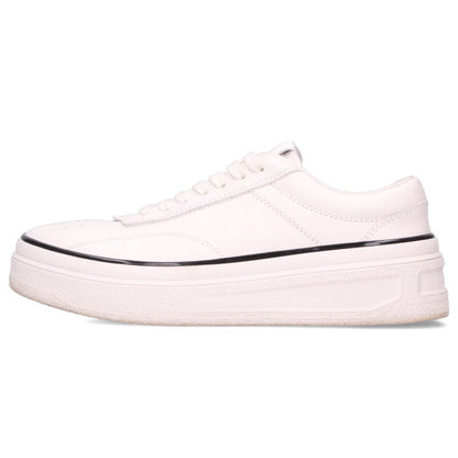 Jil Sander Logo Leather Sneakers White Size 41