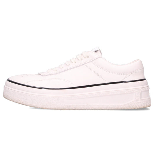 Jil Sander Logo Leather Sneakers White Size 41