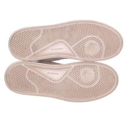 Jil Sander Logo Leather Sneakers White Size 41