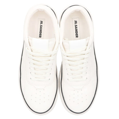 Jil Sander Logo Leather Sneakers White Size 41