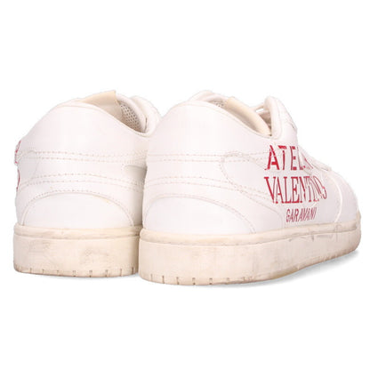 VALENTINO Atelier Logo Print Low-Top Sneaker White Size 6.5