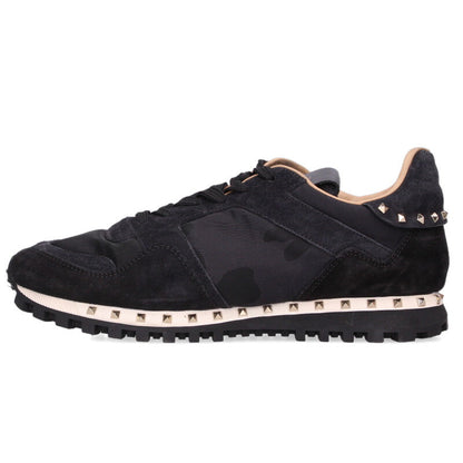 VALENTINO Rockrunner Rockstud Camo Low-Top Blue Size 6.5