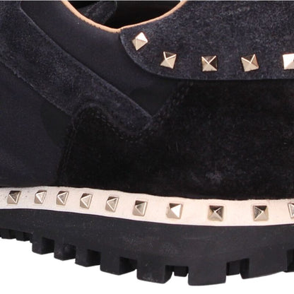 VALENTINO Rockrunner Rockstud Camo Low-Top Blue Size 6.5