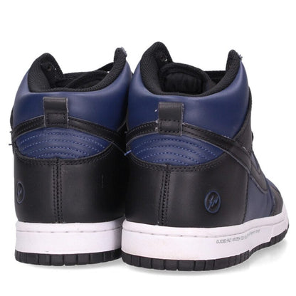 NIKE x fragment design Dunk High Black Navy Size 8.5