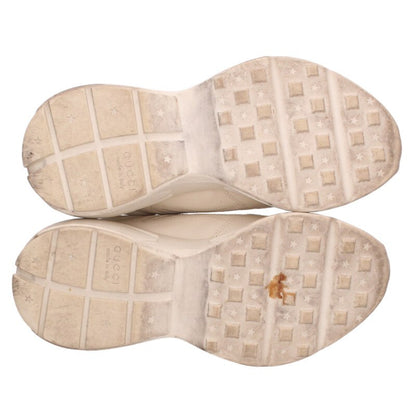 GUCCI Rhyton GG Logo Print Chunky Sneaker White Size 8