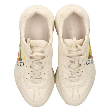 GUCCI Rhyton GG Logo Print Chunky Sneaker White Size 8
