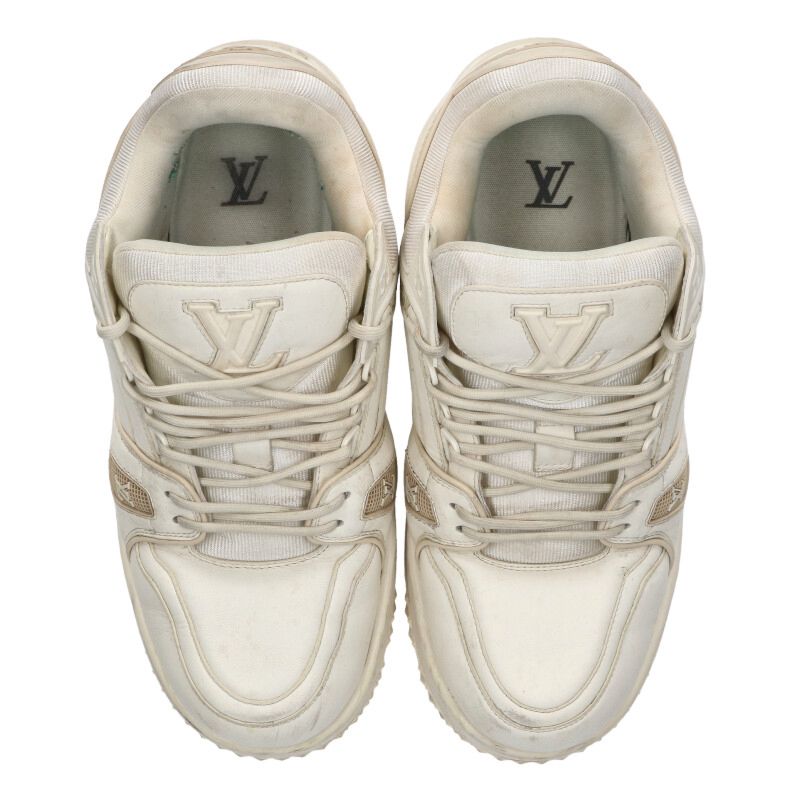 Louis Vuitton LV Sneakers White x Beige Size 8.5