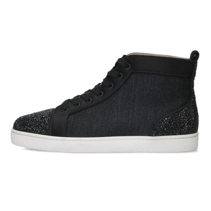 Christian Louboutin Rhinestone High-Top Sneakers Size 9