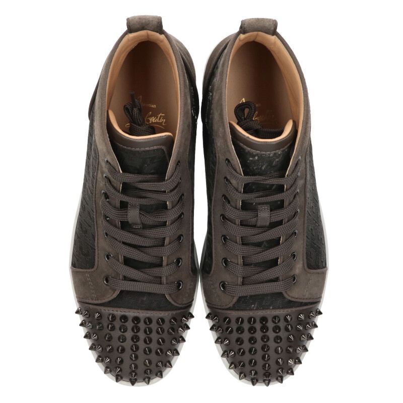 Christian Louboutin Louis Spikes High-Top Sneakers Size 8.5