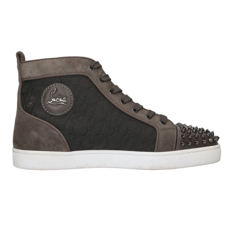 Christian Louboutin Louis Spikes High-Top Sneakers Size 8.5