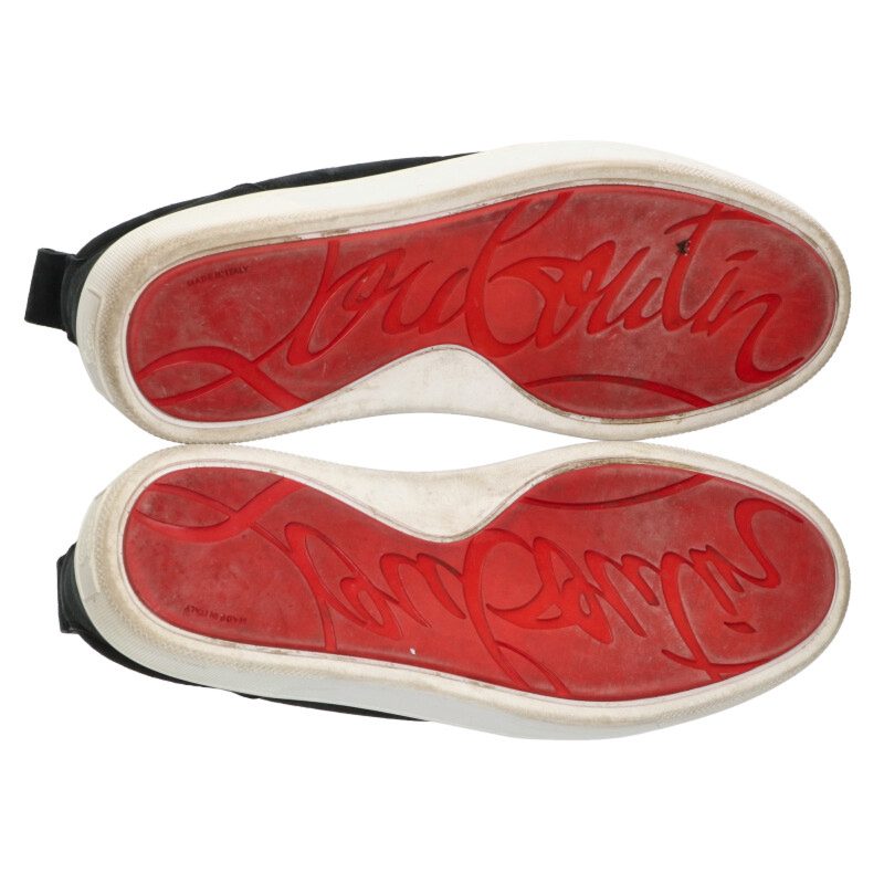 Christian Louboutin Happyrui Low-Top Sneakers Black Size 8.5