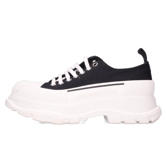 Alexander McQUEEN Canvas Low-Top Sneakers Black Size 6.5