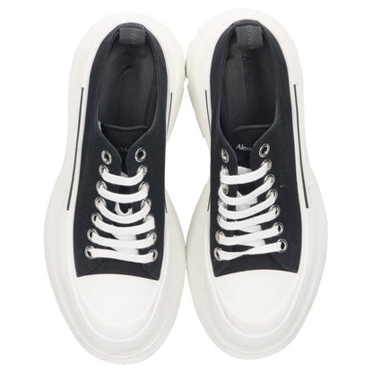 Alexander McQUEEN Canvas Low-Top Sneakers Black Size 6.5