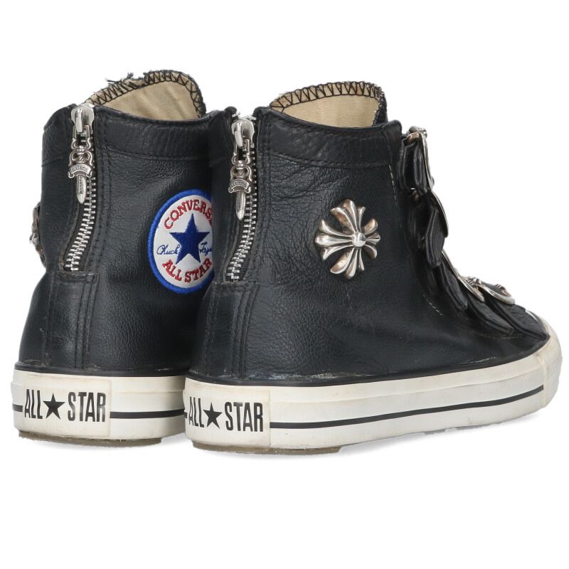 Chrome Hearts CH Converse Leather Sneakers Size 25.5cm