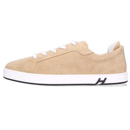 HERMES Chèvre Suede Low-Cut Sneakers Beige Size 9