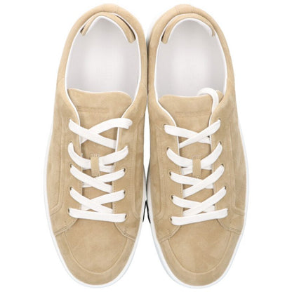 HERMES Chèvre Suede Low-Cut Sneakers Beige Size 9