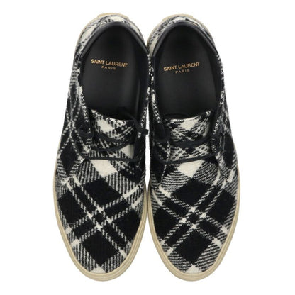 Saint Laurent Paris Wool Sneakers Black x White Size 42