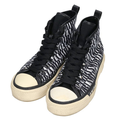 AMIRI COURT HI Logo Print Canvas High-Top Multi Size 9.5