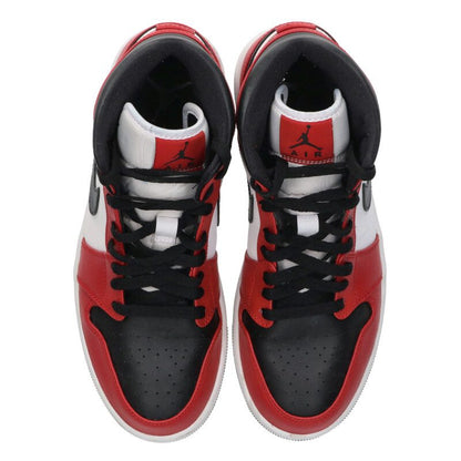 NIKE Air Jordan 1 Mid 554724-069 Red/Black/White Size 9