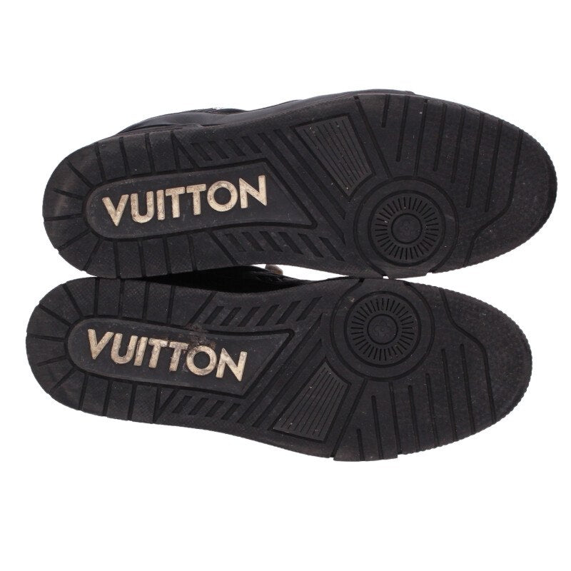 Louis Vuitton LV Leather Sneakers Black Size 9.5