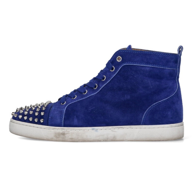 Christian Louboutin Louis Flat Spike High-Top Blue Size 9.5