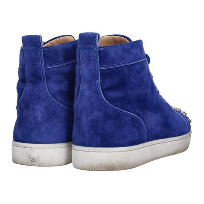 Christian Louboutin Louis Flat Spike High-Top Blue Size 9.5