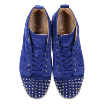 Christian Louboutin Louis Flat Spike High-Top Blue Size 9.5