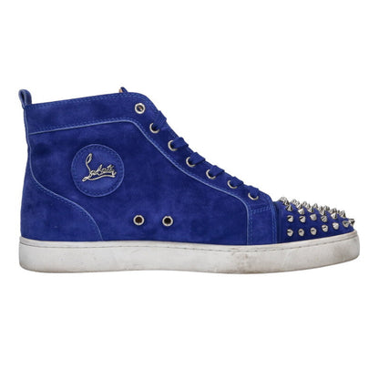 Christian Louboutin Louis Flat Spike High-Top Blue Size 9.5