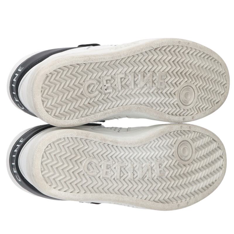 CELINE 21SS White Velcro Strap Sneakers Size 6.5