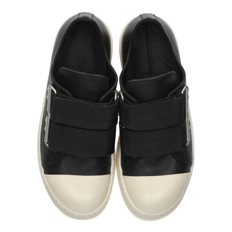 Rick Owens 26SS LOW STRAP SNEAKS CO Sneakers Black x White US 8.5
