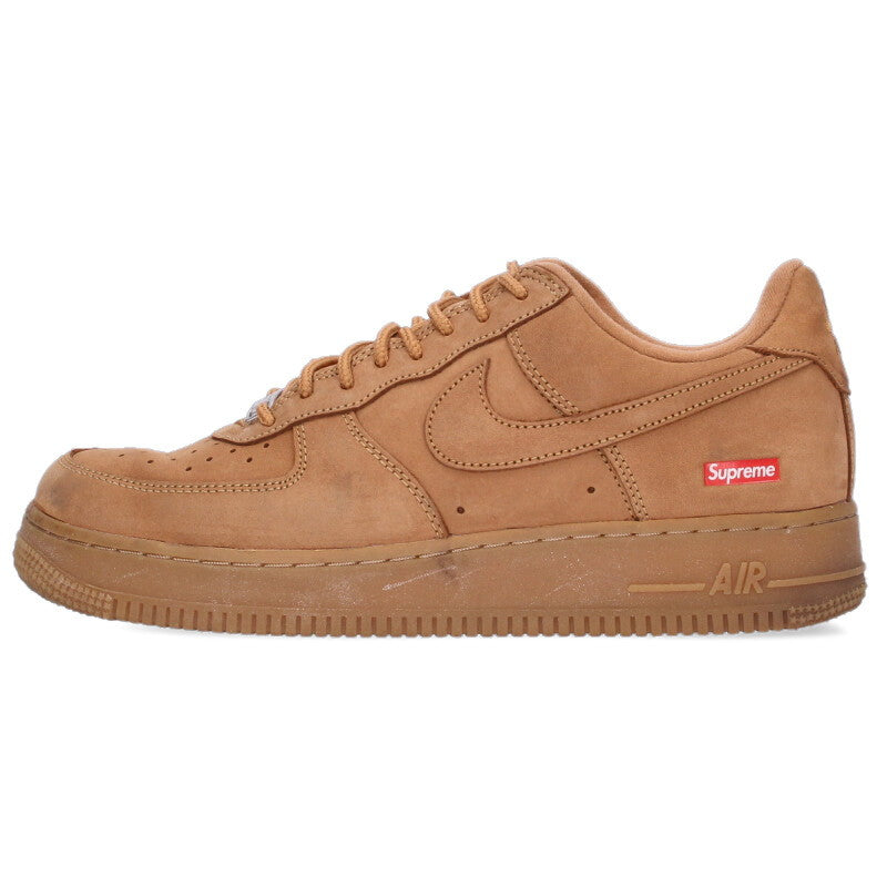 SUPREME Nike Air Force 1 Wheat Sneakers Brown Size 8.5