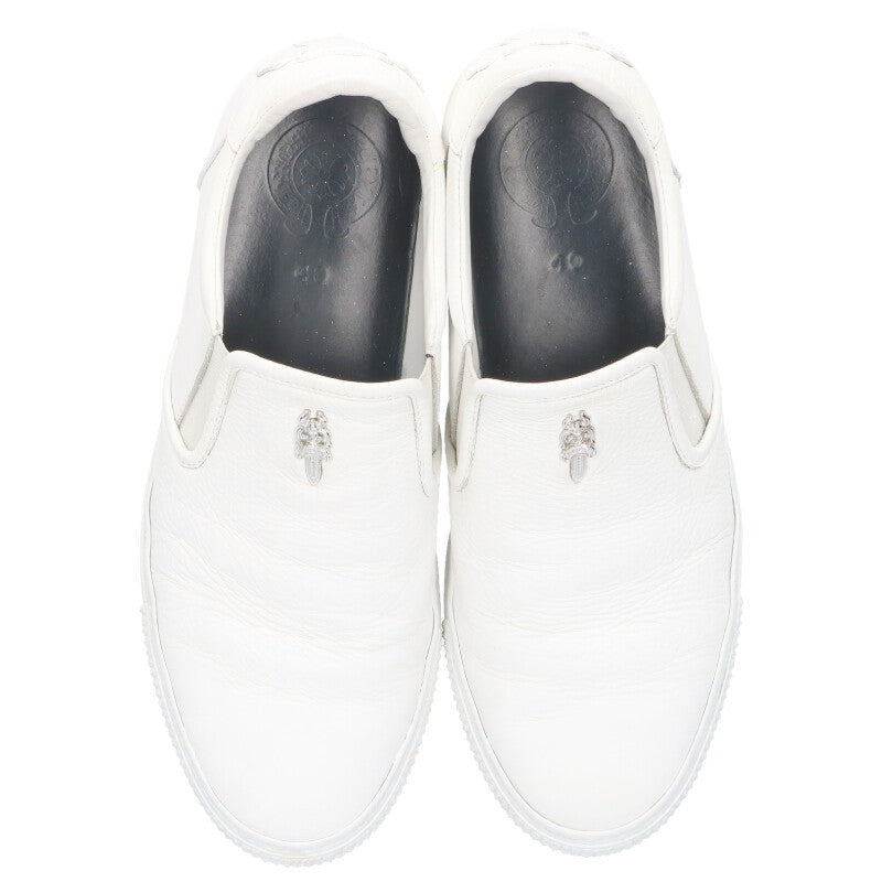Chrome Hearts SLIP ON BLK CALF CH+ Dagger Slip-On Size 6.5