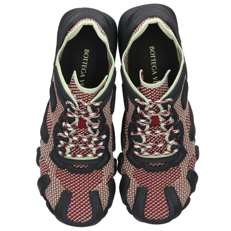 BOTTEGA VENETA Technical Knit Sneakers Red Size 6.5