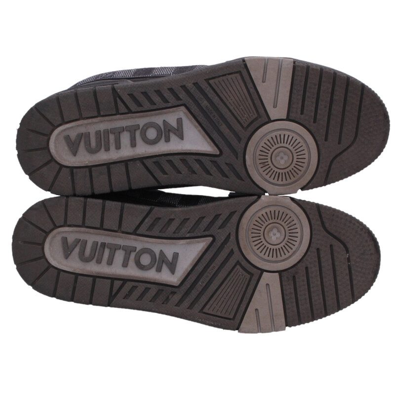 LOUISVUITTON LV Trainer Damier Denim Sneakers Multi Size 6