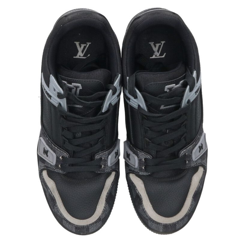 LOUISVUITTON LV Trainer Damier Denim Sneakers Multi Size 6