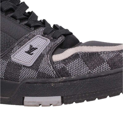 LOUISVUITTON LV Trainer Damier Denim Sneakers Multi Size 6