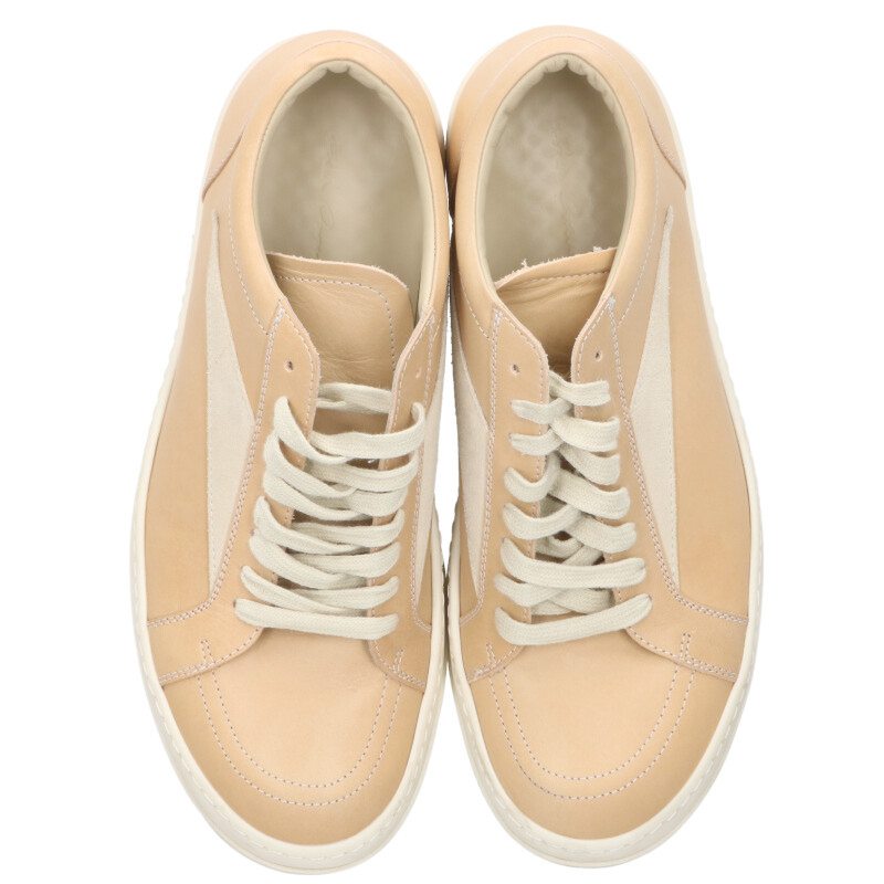 Rick Owens VINTAGE SNEAKS Beige Low-Tops Size 8.5