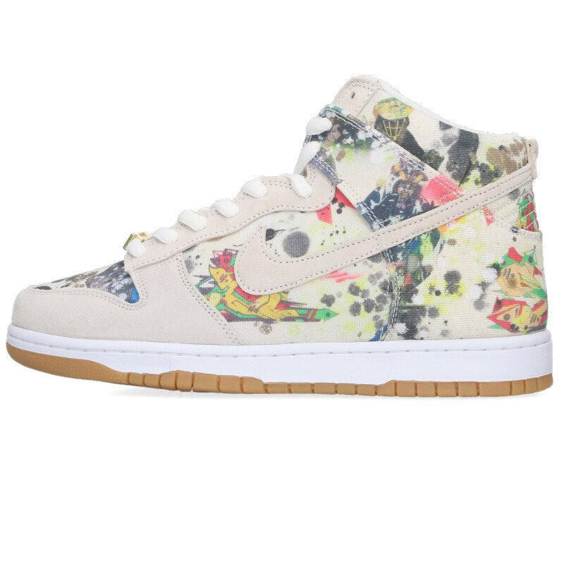 SUPREME Nike SB Dunk High Rammellzee White Size 10