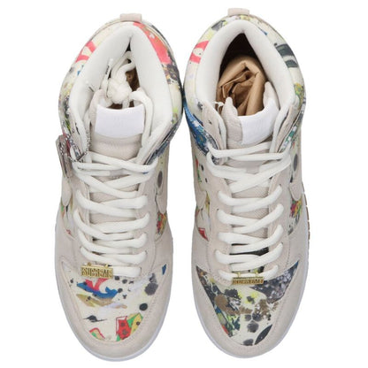 SUPREME Nike SB Dunk High Rammellzee White Size 10