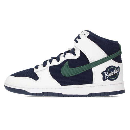 NIKE Dunk High EMB College Navy White/Navy Size 9.5