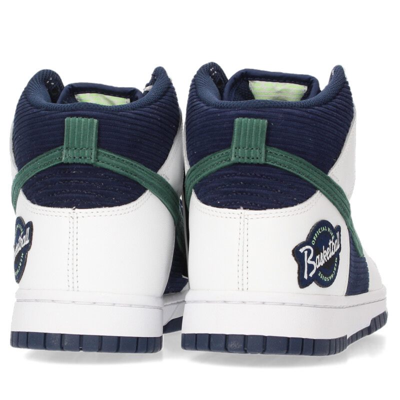 NIKE Dunk High EMB College Navy White/Navy Size 9.5
