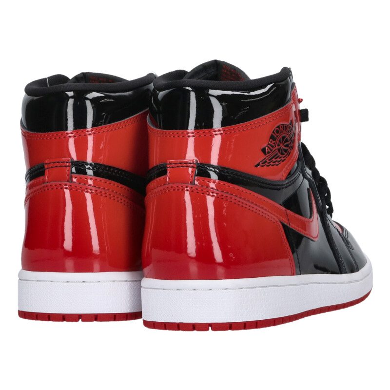 NIKE Air Jordan 1 High OG Patent Bred Black/Red Size 9.5