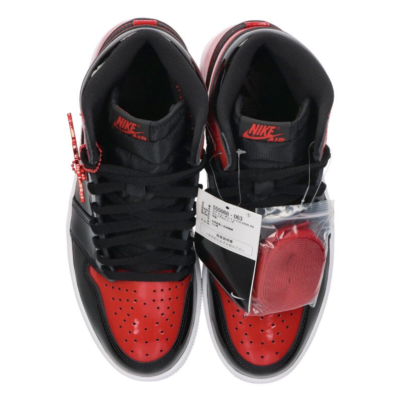 NIKE Air Jordan 1 High OG Patent Bred Black/Red Size 9.5