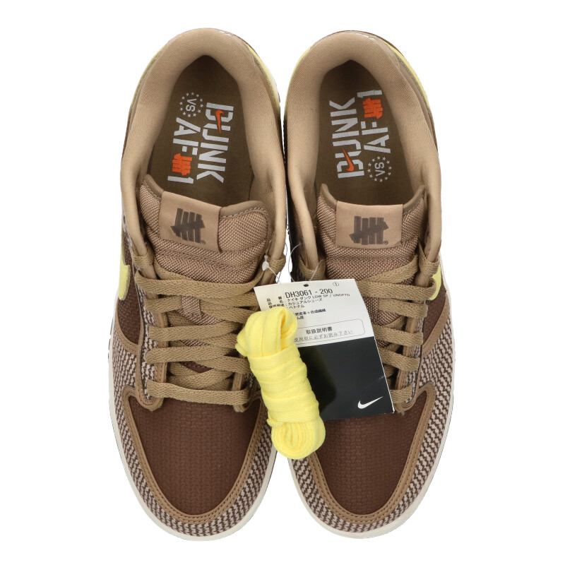 UNDEFEATED Nike Dunk Low SP Brown Size 9