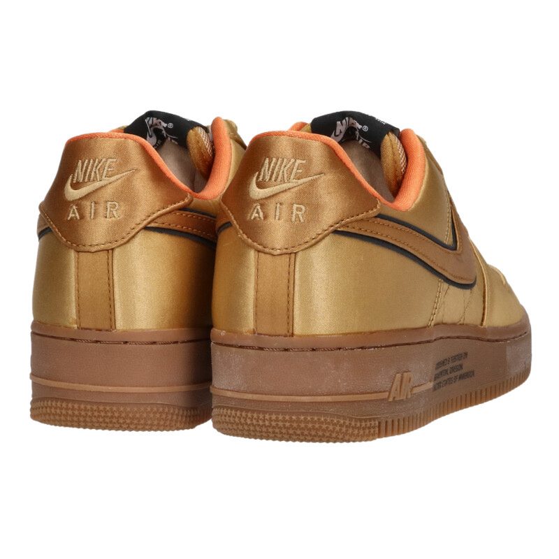 NIKE Air Force 1 Low Quilted Satin Wheat Brown Size 9