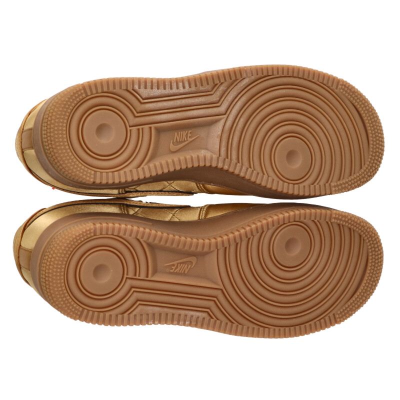 NIKE Air Force 1 Low Quilted Satin Wheat Brown Size 9